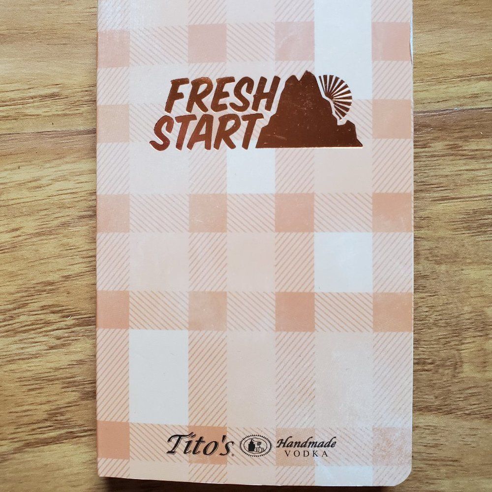 Tito’s Vodka Pocket Notebook 3.5"x5.5” Graph Paper + Drink Recipes NWT